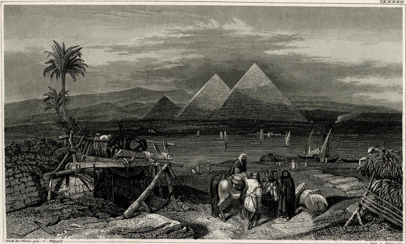 Die pyramiden bey Gizeh in Aegypten by R. Kuppel, R. Grunewald