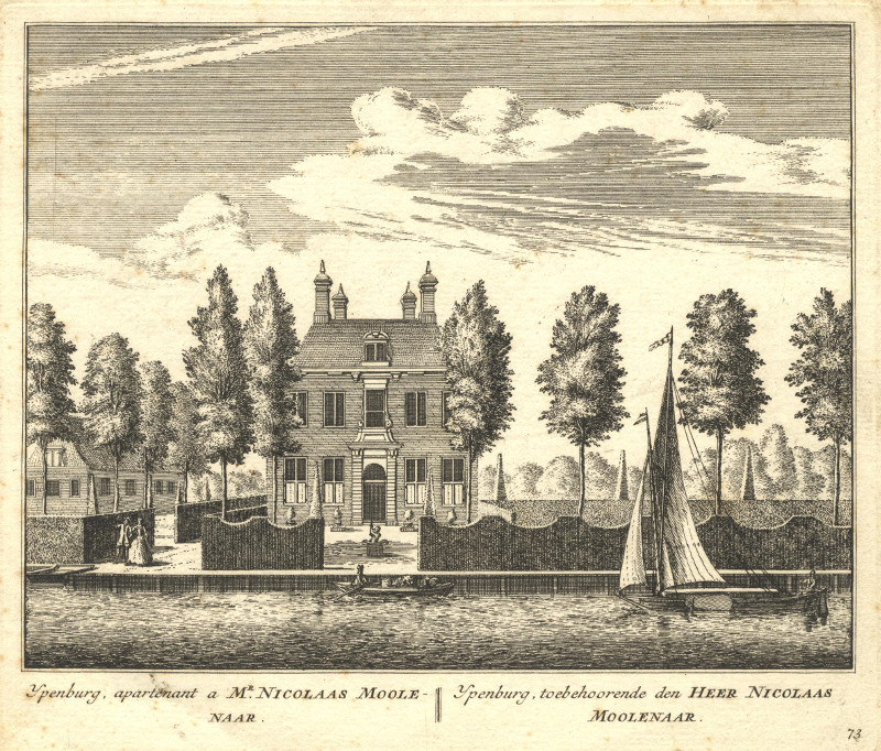 Ypenburg, toebehoorende den Heer Nicolaas Moolenaar by A. Rademaker