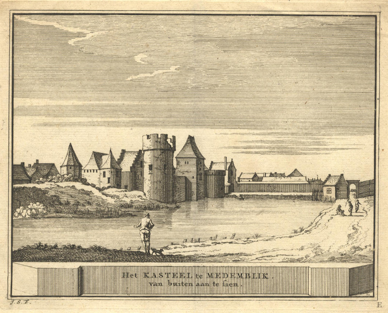 Het Kasteel te Medemblik, van buiten aan te sien by J. Schijnvoet, naar R. Roghman