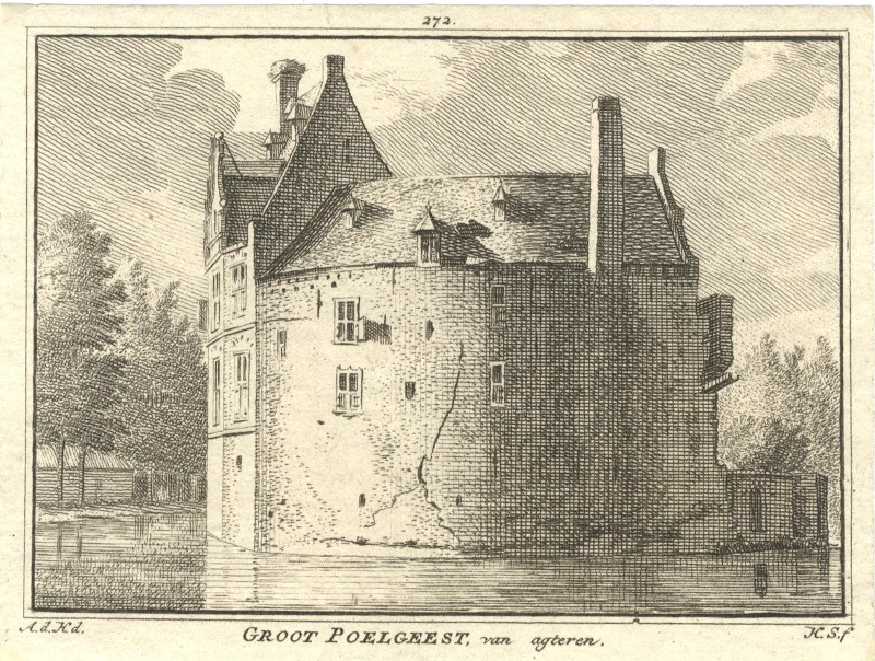 Groot Poelgeest, van agteren by A. de Haan, H. Spilman