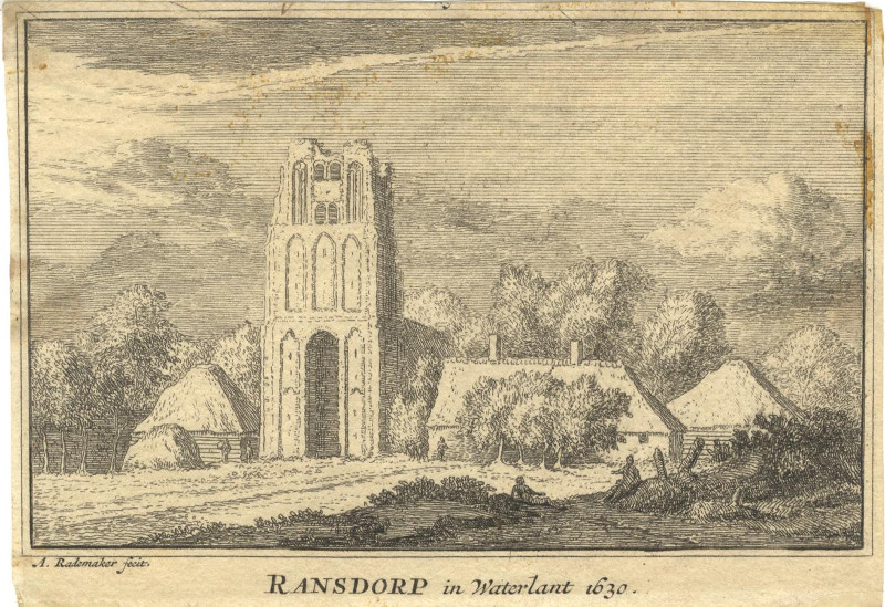 Ransdorp in Waterlant 1630 by A. Rademaker