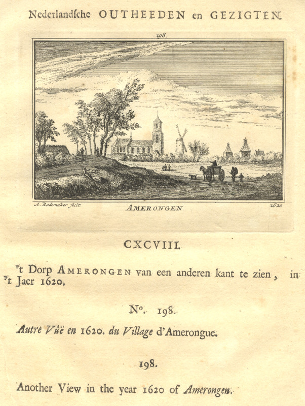 Amerongen, 1620 by A. Rademaker