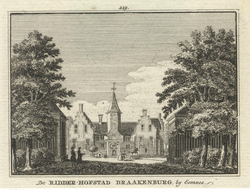 De Ridder-Hofstad Draakenburg, by Eemnes by H. Spilman