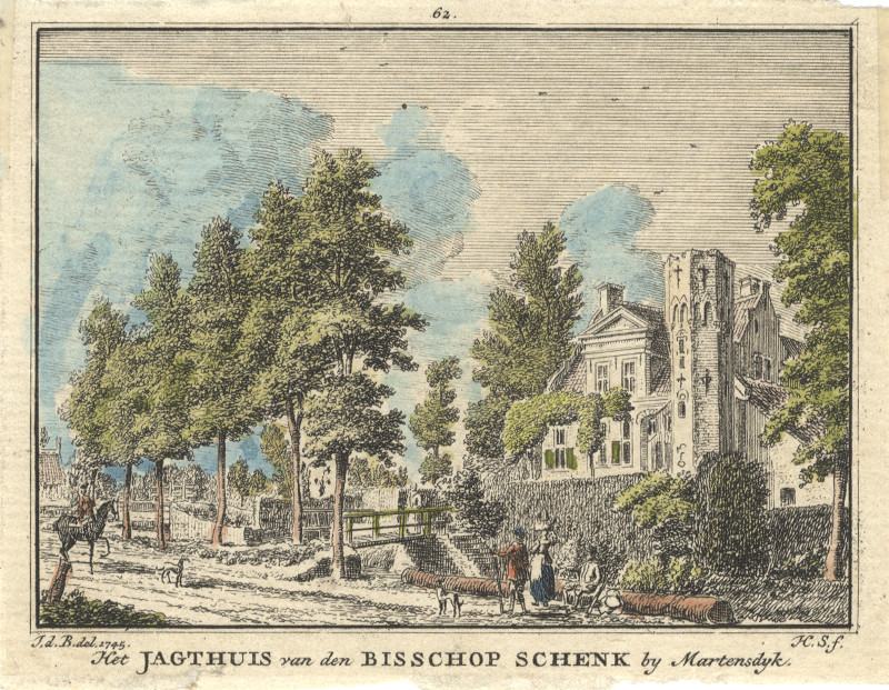 Het Jagthuis van den Bisschop Schenk by Martensdyk by H. Spilman, J. de Beijer