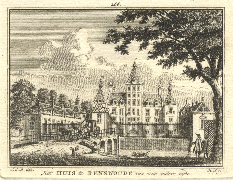 Het Huis te Renswoude van eene andere zyde by H. Spilman, J. de Beijer