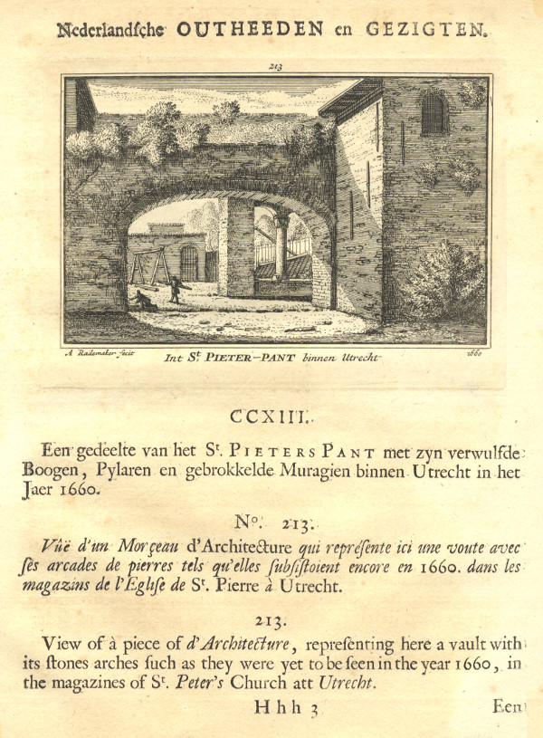 view Int St. Pieter-Pant binnen Utrecht. 1660 by A. Rademaker