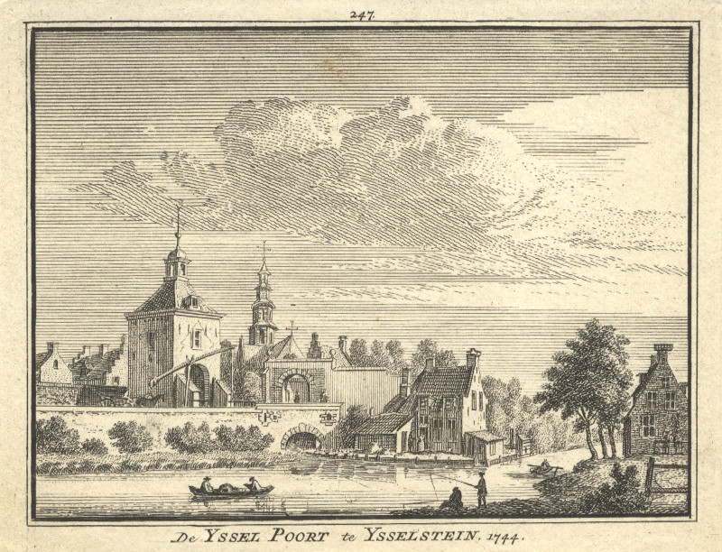 De Yssel Poort te Ysselstein, 1744 by H. Spilman, J. de Beijer
