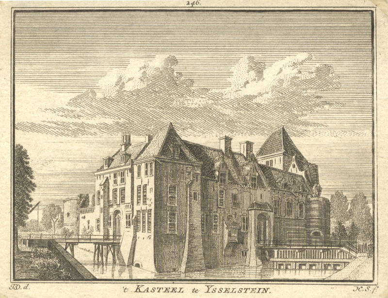 ´t Kasteel te Ysselstein by H. Spilman, J. de Beijer