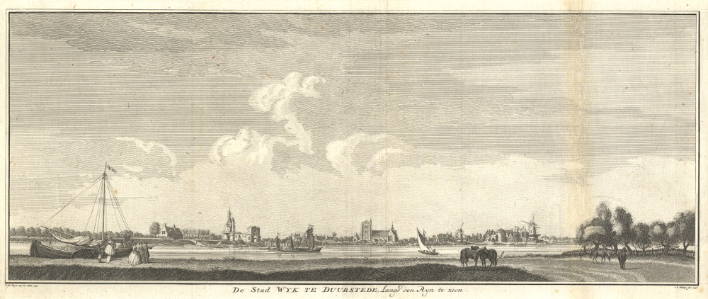 De Stad Wyk te Duurstede, Langs den Ryn te zien by J.C. Philips, naar J. de Beijer
