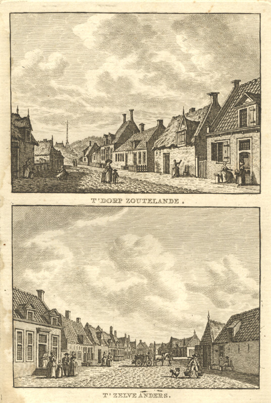 view T´Dorp Zoutelande; T´Zelfde Anders by C.F. Bendorp, J. Bulthuis