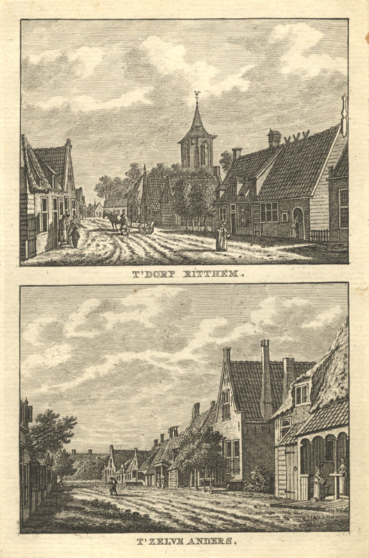 view T´Dorp Ritthem; T´Zelfde Anders by C.F. Bendorp, J. Bulthuis