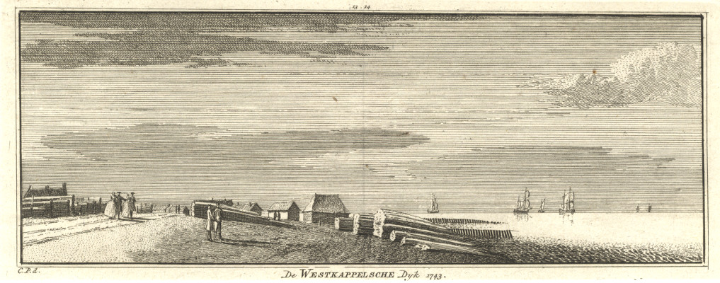 De Westkappelsche Dyk 1743 by C. Pronk