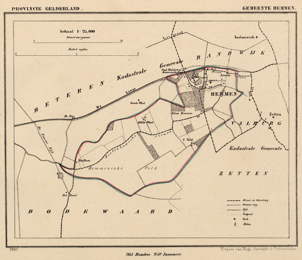 map communityplan Hemmen by Kuyper (Kuijper)