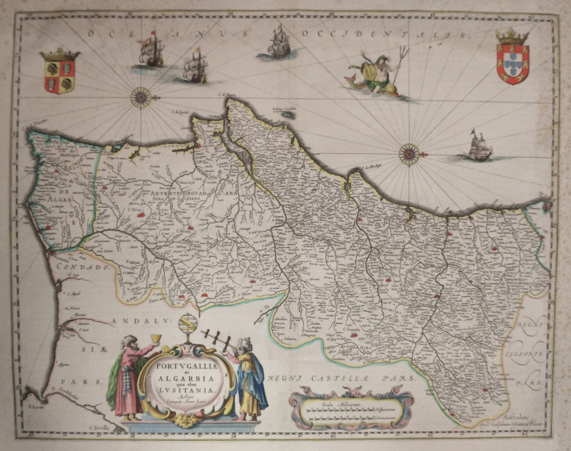 Portugallia et Algarbia quae olim Lusitania by vernando alvero, W en J Blaeu