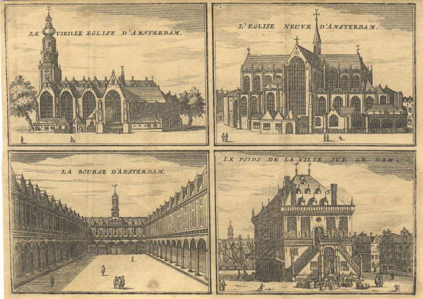 La Vieille Eglise , L´Eglise Neuve, La Bourse, Le poids de la Ville  by P. Devel