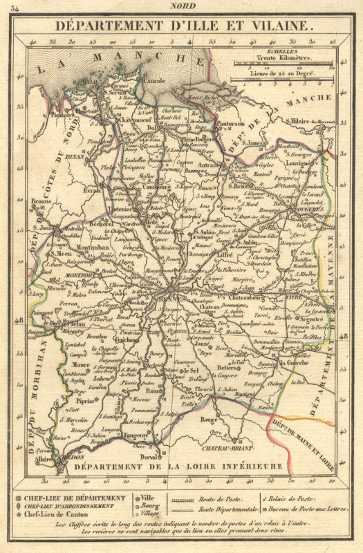map Departement d´Ille et Vilaine by nn