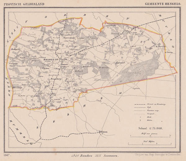 map communityplan Hengelo by Kuyper (Kuijper)