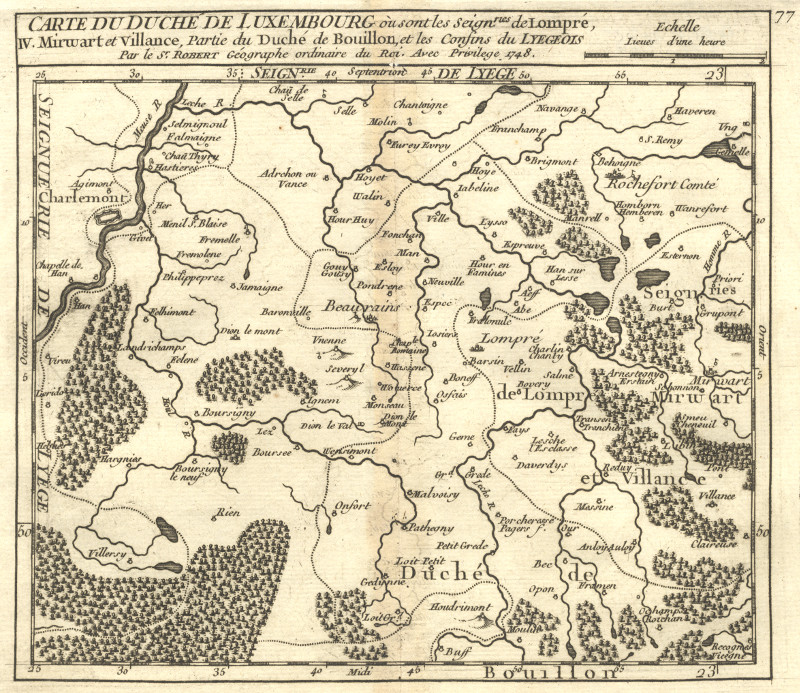 Carte du Duche de Luxembourg by M. Robert