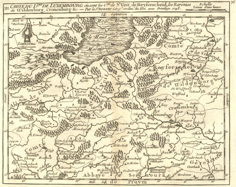 Carte du Departement de Luxembourg by M. Robert