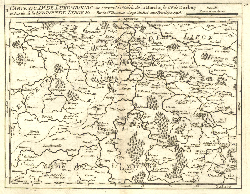 Carte du Departement de Luxembourg by M. Robert