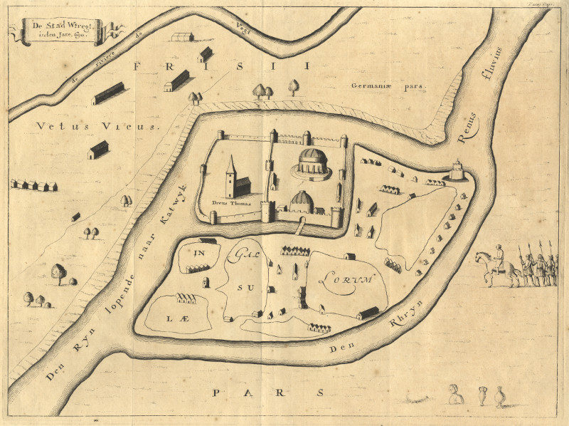 De Stad Wtregt inden Jare 690 by nn naar E. van Engelen