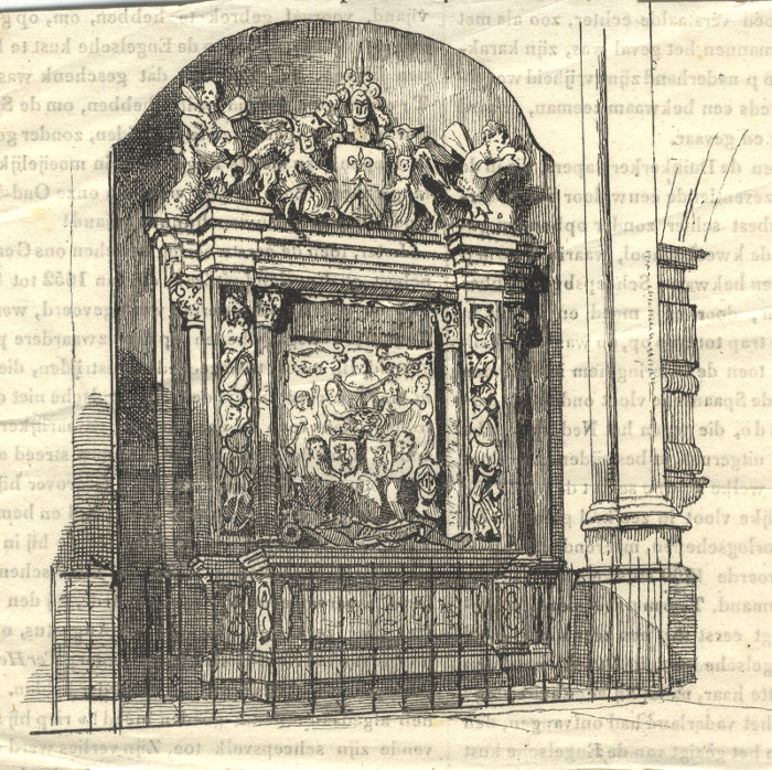 De graftombe van Maarten Tromp in Delft by nn