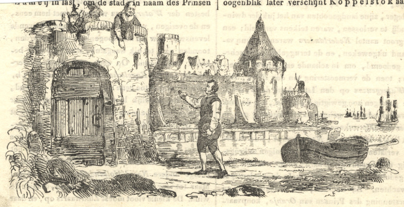 Jan Koppestok aan de poorten van Brielle by nn