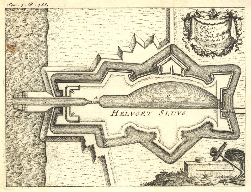 Helvoet Sluys by J.B. Christyn, J.F. Foppens