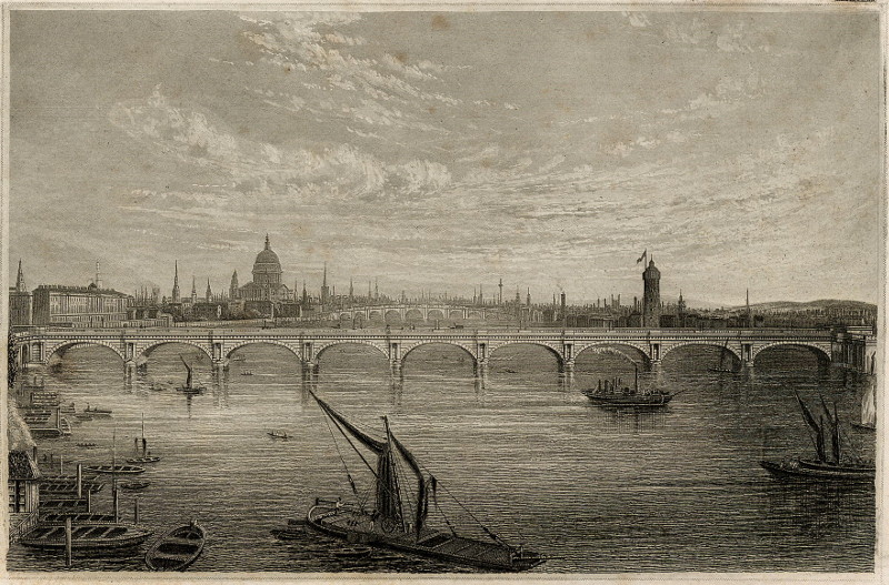 London von der Waterloo-Brücke aus by Meyer