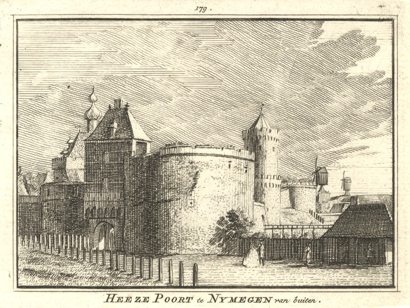 Heeze Poort te Nymegen van buiten by H. Spilman, C. Pronk