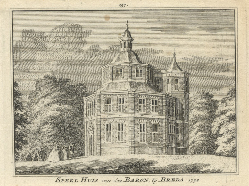 Speel Huis van den Baron, by Breda. 1732 by H. Spilman