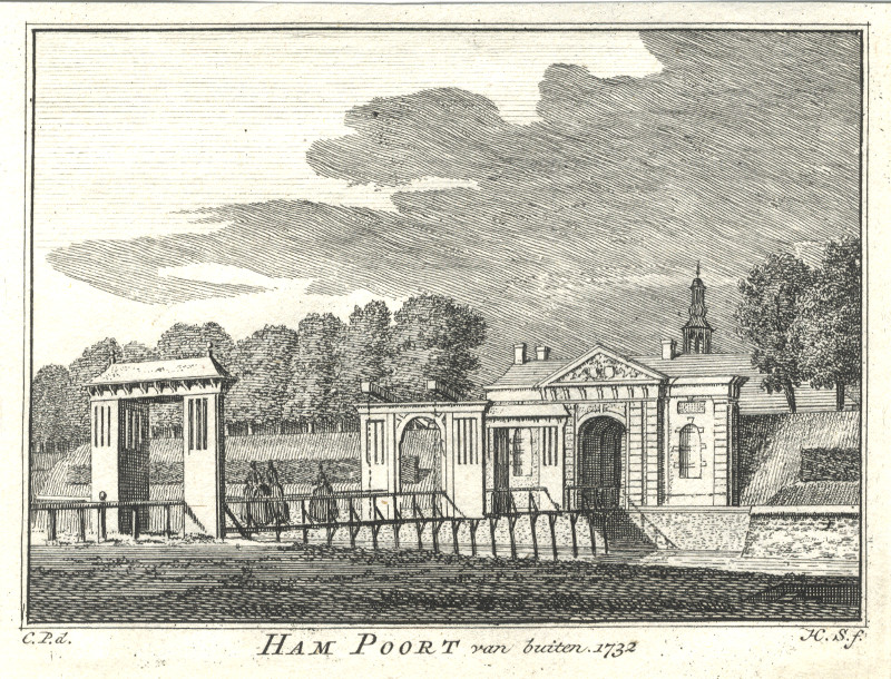 Ham Poort van Buiten. 1732 by H. Spilman, C. Pronk
