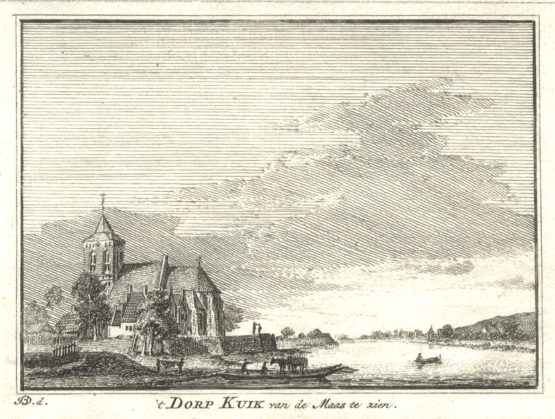´t Dorp Kuik van de Maas te zien. by H. Spilman, J. de Beijer