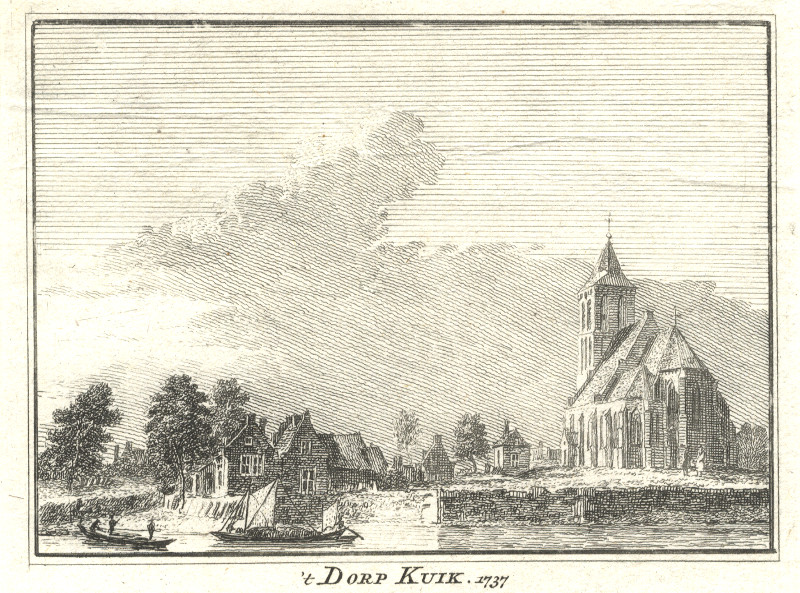 ´t dorp Kuik; 1737 by H. Spilman, J. de Beijer