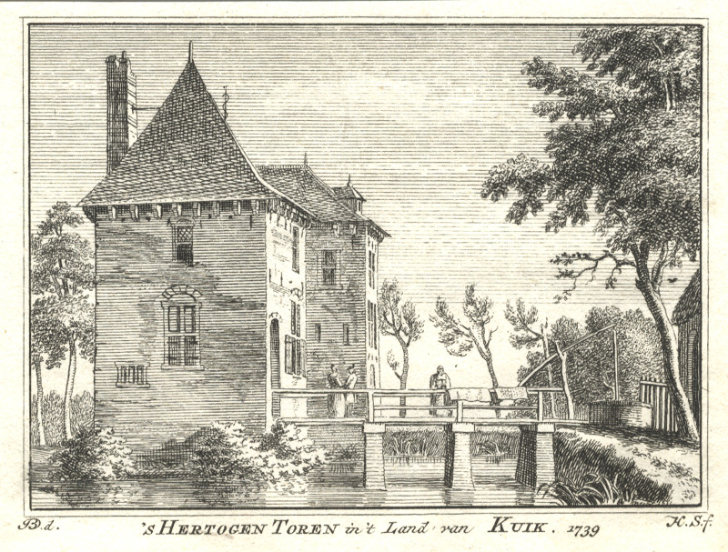 ´s Hertogen Toren in ´t Land van Kuik. 1739 by H. Spilman, J. de Beijer