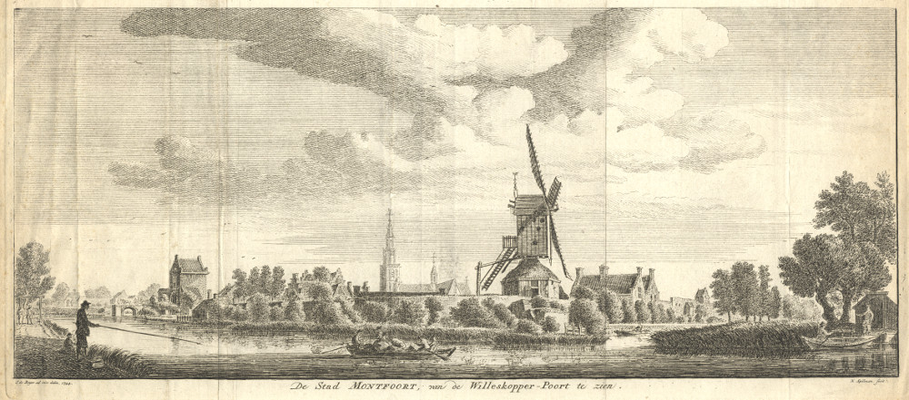 De Stad Montfoort, van de Willeskopper - Poort te zien by H. Spilman naar J. de Beijer
