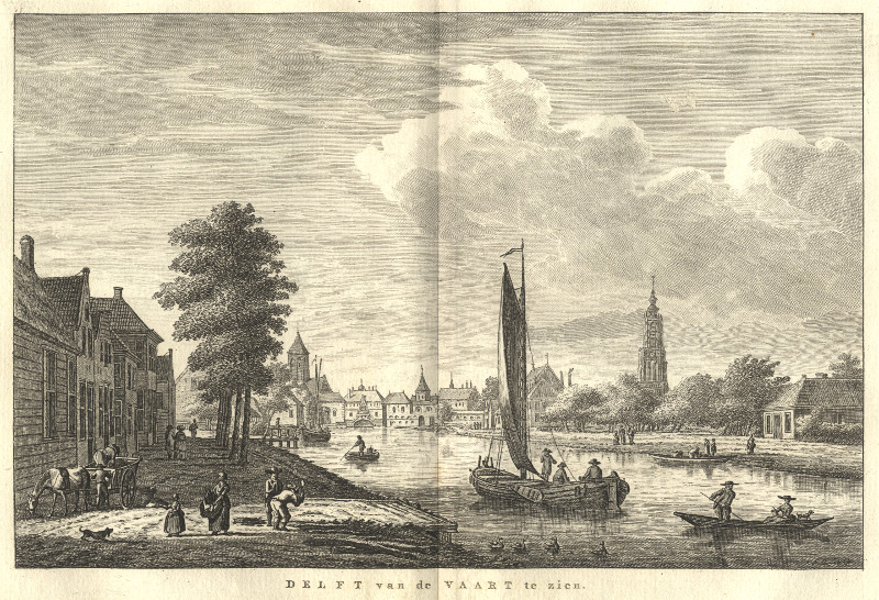 Delft van de Vaart te zien by K.F. Bendorp naar J. Bulthuis