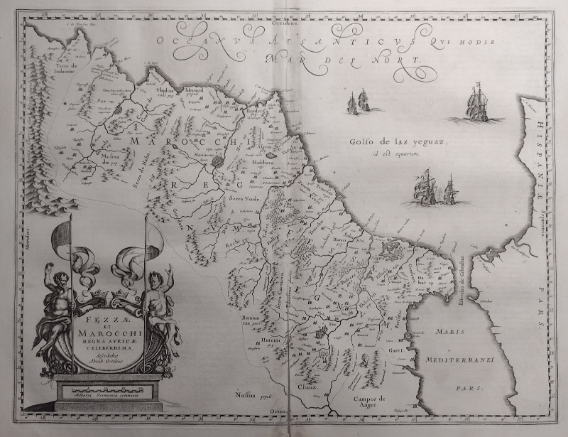 Fezzae et Marocchi, Regna Africae Celeberrima by A. Ortelius, J. Blaeu