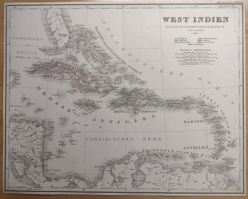 West Indien, nach den besten und neuesten Quellen entworfen und gezeichnet by Carl Glaser