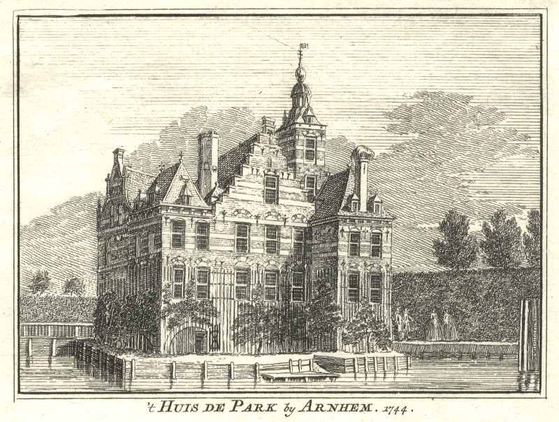 ´t Huis de Park by Arnhem, 1744 by H. Spilman, J. de Beijer