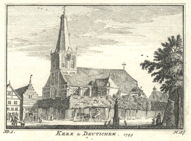 Kerk te Deutichem by H. Spilman, J. de Beijer