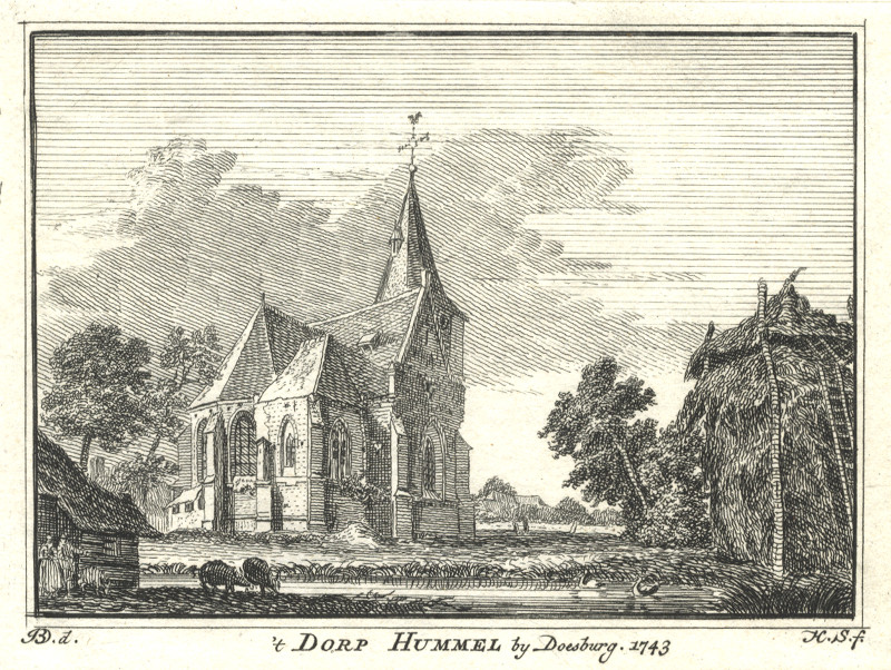´t Dorp Hummel by Doesburg. 1743 by H. Spilman, J. de Beijer