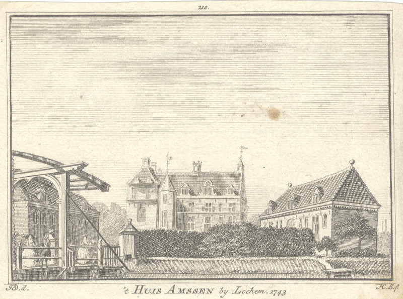 ´t Huis Amssen by Lochem, 1743 by H. Spilman, J. de Beijer