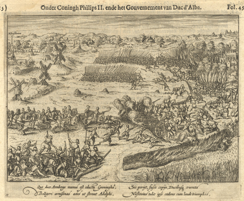 Heiligerlee; Onder Coningh Philips II, ende het Gouvernement van Duc d´Alba by nn naar Frans Hogenberg