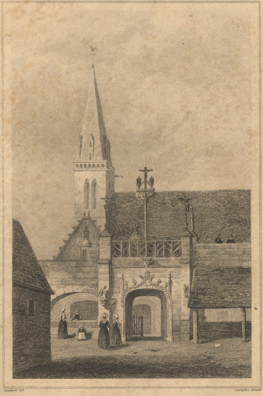 view Porte du Cimetiere de l´Eglise de la Martyre, pres Landernau by Gaucherel, Lemaitre