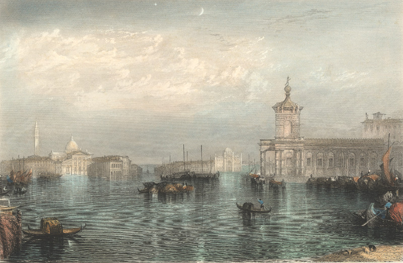 Venice The Dogana by J.T. Willmore naar J.W.M. Turner