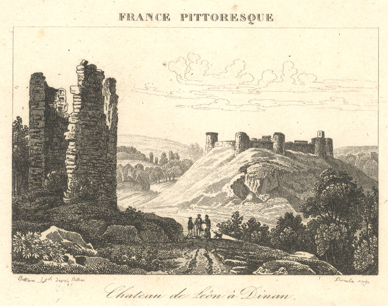 Chateau de Leon a Dinan by Bullura, Descaux