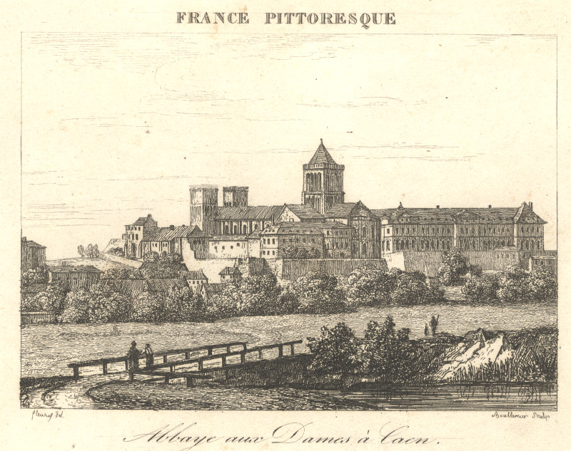 Abbaye aux Dames a Caen by Fleuris, Boullemuir