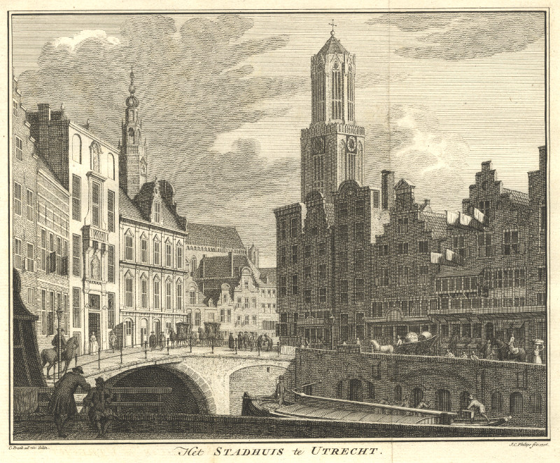 Het Stadhuis te Utrecht by C. Pronk, J.C. Philips
