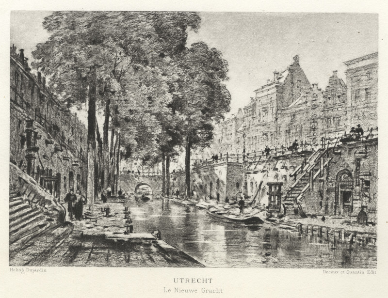 Utrecht, Le Nieuwe Gracht by Dujardin, Decaux et Quantin